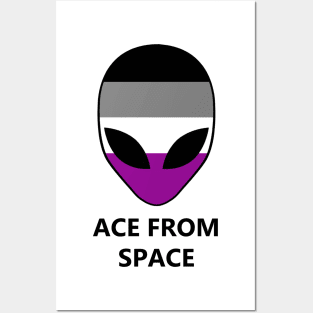 Ace From Space Asexuality Pride Alien Posters and Art